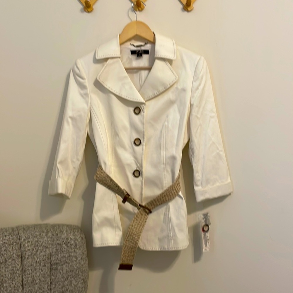 NWT Alex Marie French Riviera belted trench coat